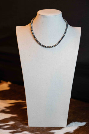 Open image in slideshow, 6mm Navajo Pearl Necklace
